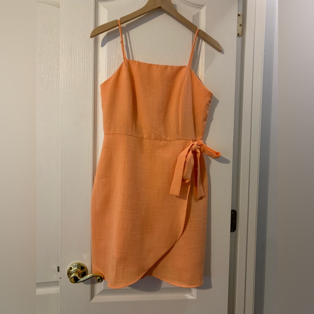 ALTAR’D STATE Peach Spaghetti Strap Dress